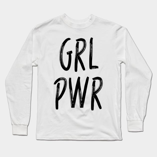 GRL PWR pocket Long Sleeve T-Shirt by RobinBobbinStore